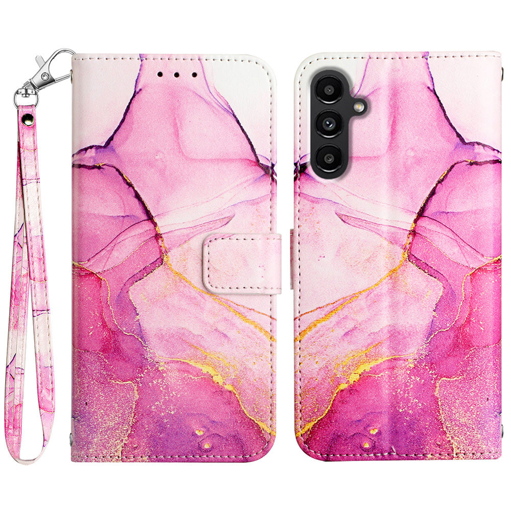 Kožený tisk vzoru YB Series-5 pro Samsung Galaxy A24 4G PU kožená peněženka Pouzdro na telefon Mramorový vzor Velký popruh na ruku Flip Kryt stojánku Kožený tisk vzoru YB Series-5 pro Samsung Galaxy A24 4G PU kožená peněženka Pouzdro na telefon Mramorový vzor Velký popruh na ruku Flip Kryt stojánku